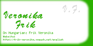 veronika frik business card